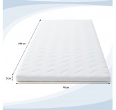 Topper Colchón H3 90x190x5 cm Topper Colchón H3 90x190x5 cm