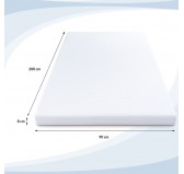 Topper Colchón PREMIUM 90x200x8 cm