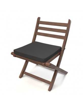 Cojín para banco de jardín, cojín para columpio, cojín de jardín, 60 x 60 x 5 cm, Antracita