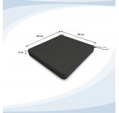 Cojín para banco de jardín, cojín para columpio, cojín de jardín, 60 x 60 x 5 cm, Antracita Cojín para banco de jardín, cojín para columpio, cojín de jardín, 60 x 60 x 5 cm, Antracita