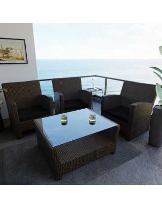 Cojín para banco de jardín, cojín para columpio, cojín de jardín, 50 x 50 x 5 cm, Negro