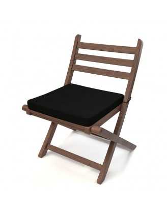 Cojín para banco de jardín, cojín para columpio, cojín de jardín, 60 x 60 x 5 cm, Negro