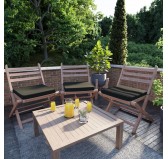 Cojín para banco de jardín, cojín para columpio, cojín de jardín, 70 x 70 x 5 cm, Negro Cojín para banco de jardín, cojín para columpio, cojín de jardín, 70 x 70 x 5 cm, Negro