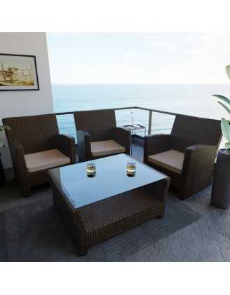 Cojín para banco de jardín, cojín para columpio, cojín de jardín, 50 x 50 x 5 cm, Beige