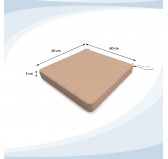 Cojín para banco de jardín, cojín para columpio, cojín de jardín, 60 x 60 x 5 cm, Beige Cojín para banco de jardín, cojín para columpio, cojín de jardín, 60 x 60 x 5 cm, Beige