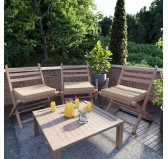 Cojín para banco de jardín, cojín para columpio, cojín de jardín, 60 x 60 x 5 cm, Beige Cojín para banco de jardín, cojín para columpio, cojín de jardín, 60 x 60 x 5 cm, Beige