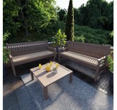 Cojín para banco de jardín, cojín para columpio, cojín de jardín, 150 x 50 x 5 cm, Beige