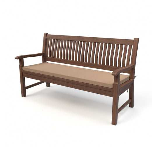 Cojín para banco de jardín, cojín para columpio, cojín de jardín, 170 x 50 x 5 cm, Beige