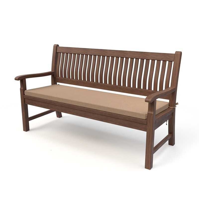 Cojín para banco de jardín, cojín para columpio, cojín de jardín, 200 x 50 x 5 cm, Beige Cojín para banco de jardín, cojín para columpio, cojín de jardín, 200 x 50 x 5 cm, Beige