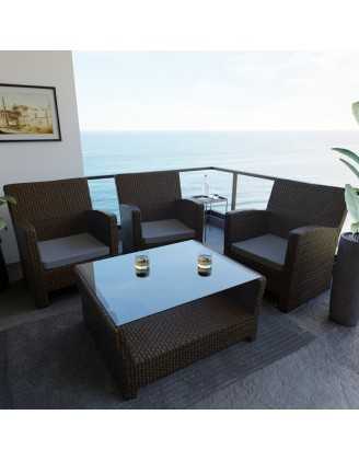 Cojín para banco de jardín, cojín para columpio, cojín de jardín, 40 x 40 x 5, Gris