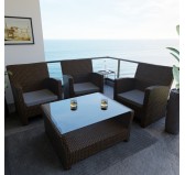 Cojín para banco de jardín, cojín para columpio, cojín de jardín, 50 x 50 x 5 cm, Gris