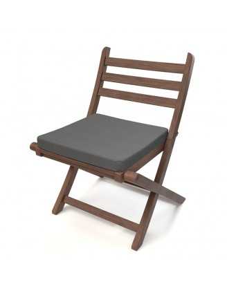 Cojín para banco de jardín, cojín para columpio, cojín de jardín, 70 x 70 x 5 cm, Gris