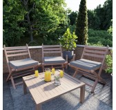 Cojín para banco de jardín, cojín para columpio, cojín de jardín, 70 x 70 x 5 cm, Gris Cojín para banco de jardín, cojín para columpio, cojín de jardín, 70 x 70 x 5 cm, Gris