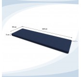 Cojín para banco de jardín, cojín para columpio, cojín de jardín, 160 x 50 x 5 cm, Azul Oscuro Cojín para banco de jardín, cojín para columpio, cojín de jardín, 160 x 50 x 5 cm, Azul Oscuro