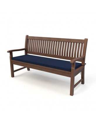 Cojín para banco de jardín, cojín para columpio, cojín de jardín, 180 x 40 x 5 cm, Azul Oscuro