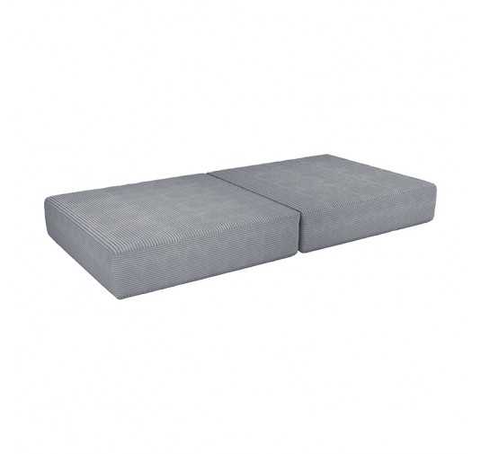 Colchón plegable 160×80×15 cm para sofá modular infantil de pana, color Gris Conejito