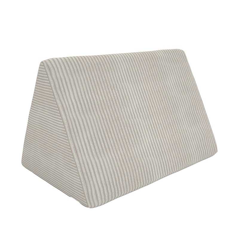Cojín triangular 55×35×35 cm para sofá modular infantil de pana, color Atardecer Arenoso