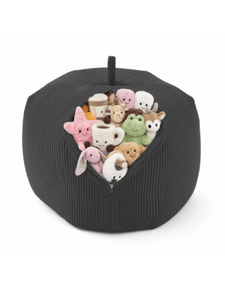 Funda para puf infantil para peluches | Tejido de pana | 85x85x50 cm | Guijarro Nocturno