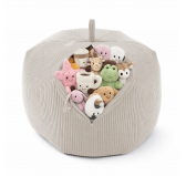 Funda para puf infantil para peluches | Tejido de pana | 85x85x50 cm | Atardecer Arenoso