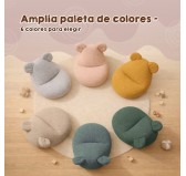 Puf Infantil con Orejas de Ratón | Bouclé | 68x68x50 cm | Rosa Caramelo