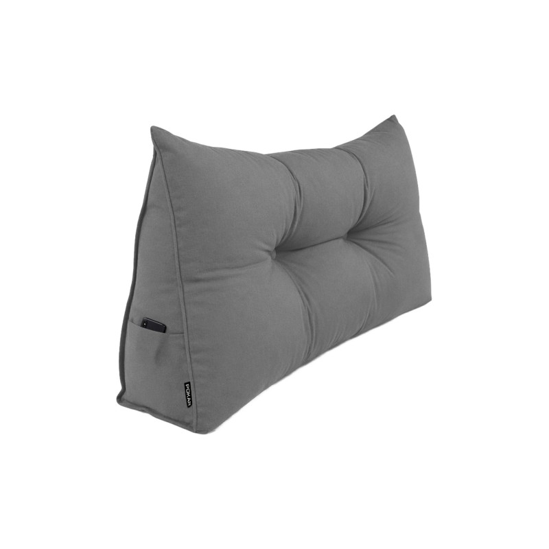 Cojín de Respaldo | Almohada de Lectura para Cama y Sofá | 70x50x20 cm | Gris Cojín de Respaldo | Almohada de Lectura para Cama y Sofá | 70x50x20 cm | Gris