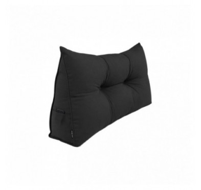 Cojín de Respaldo | Almohada de Lectura para Cama y Sofá | 70x50x20 cm | Negro