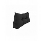 Cojín de Respaldo | Almohada de Lectura para Cama y Sofá | 70x50x20 cm | Negro