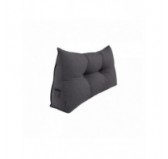 Cojín de Respaldo | Almohada de Lectura para Cama y Sofá | 70x50x20 cm | Antracita