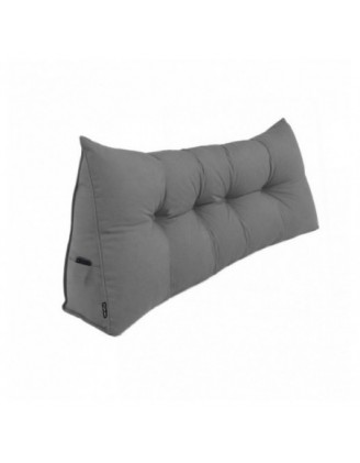 Cojín de Respaldo | Almohada de Lectura para Cama y Sofá | 200x50x20 cm | Gris