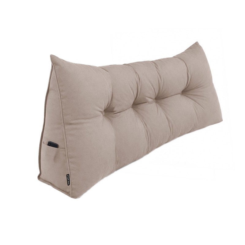 Cojín de Respaldo | Almohada de Lectura para Cama y Sofá | 200x50x20 cm | Beige Cojín de Respaldo | Almohada de Lectura para Cama y Sofá | 200x50x20 cm | Beige