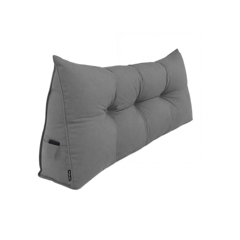 Cojín de Respaldo | Almohada de Lectura para Cama y Sofá | 160x50x20 cm | Gris Cojín de Respaldo | Almohada de Lectura para Cama y Sofá | 160x50x20 cm | Gris