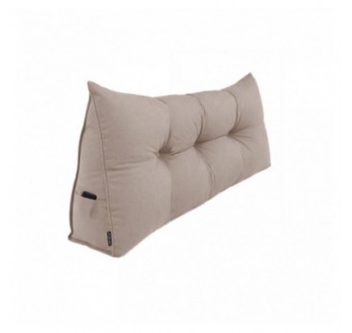 Cojín de Respaldo | Almohada de Lectura para Cama y Sofá | 160x50x20 cm | Beige