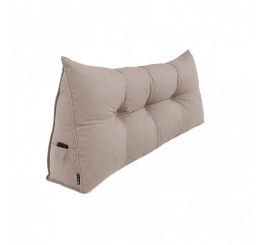 Cojín de Respaldo | Almohada de Lectura para Cama y Sofá | 160x50x20 cm | Beige