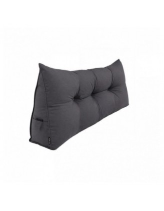Cojín de Respaldo | Almohada de Lectura para Cama y Sofá | 140x50x20 cm | Antracita