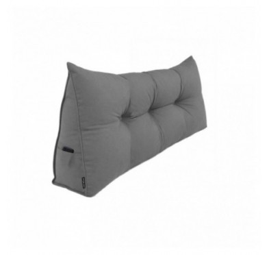 Cojín de Respaldo | Almohada de Lectura para Cama y Sofá | 120x50x20 cm | Gris