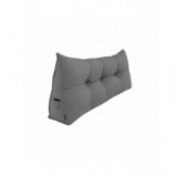 Cojín de Respaldo | Almohada de Lectura para Cama y Sofá | 120x50x20 cm | Gris