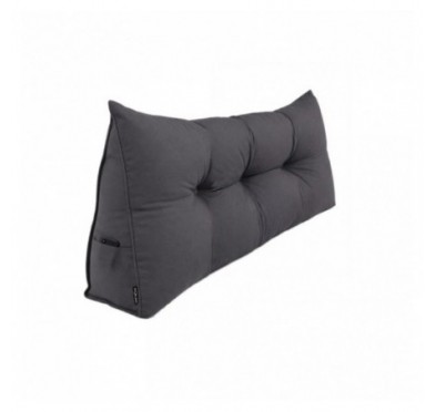 Cojín de Respaldo | Almohada de Lectura para Cama y Sofá | 120x50x20 cm | Antracita