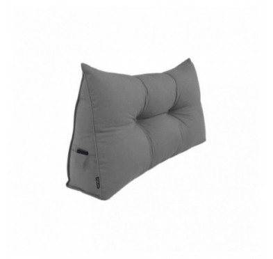 Cojín de Respaldo | Almohada de Lectura para Cama y Sofá | 100x50x20 cm | Gris