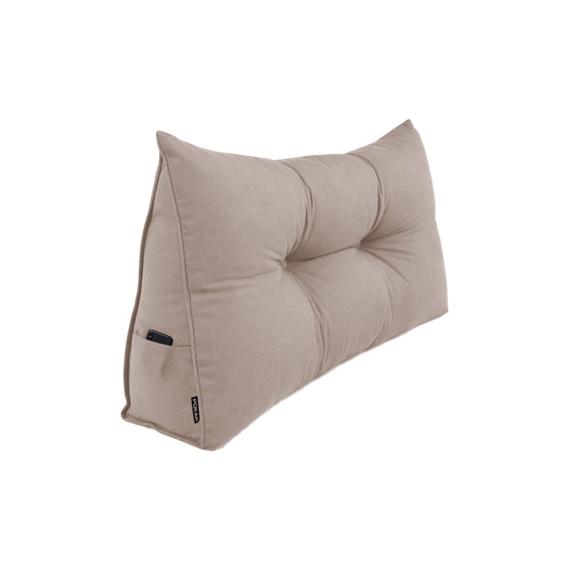 Cojín de Respaldo | Almohada de Lectura para Cama y Sofá | 100x50x20 cm | Beige