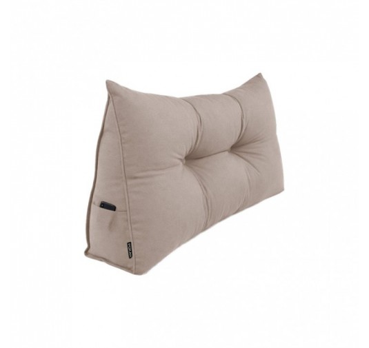 Cojín de Respaldo | Almohada de Lectura para Cama y Sofá | 100x50x20 cm | Beige