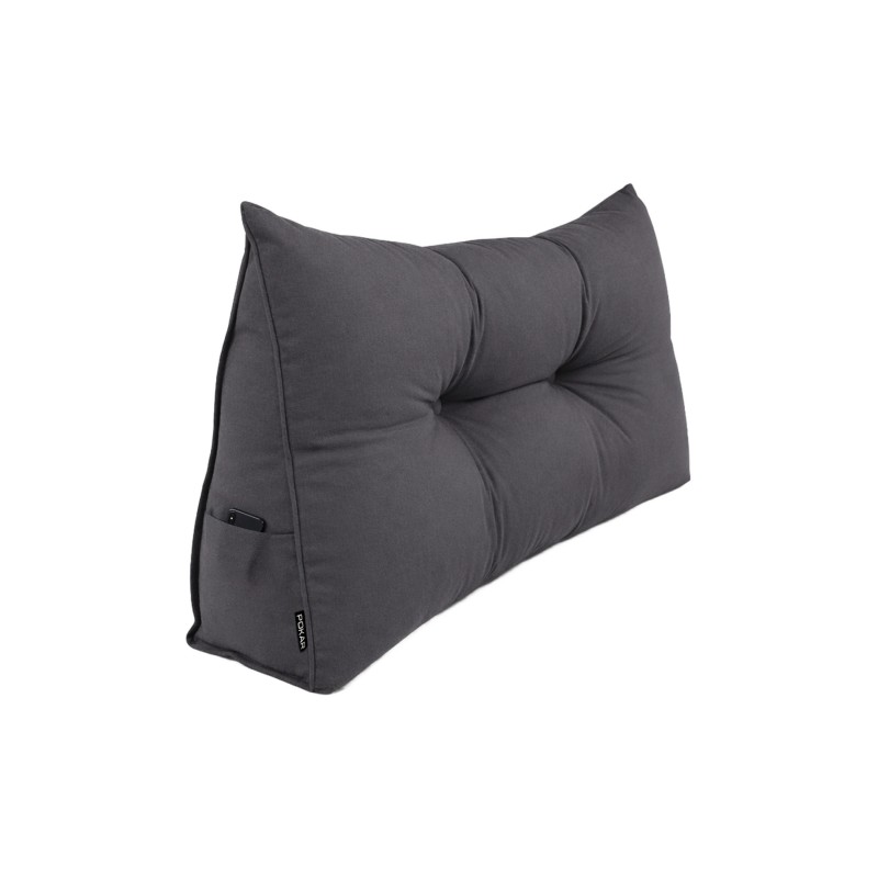 Cojín de Respaldo | Almohada de Lectura para Cama y Sofá | 100x50x20 cm | Antracita