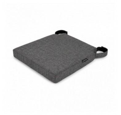 Cojín para silla con cintas de velcro | 41x35x40 cm | Color antracita