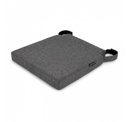Cojín para silla con cintas de velcro | 41x35x40 cm | Color antracita