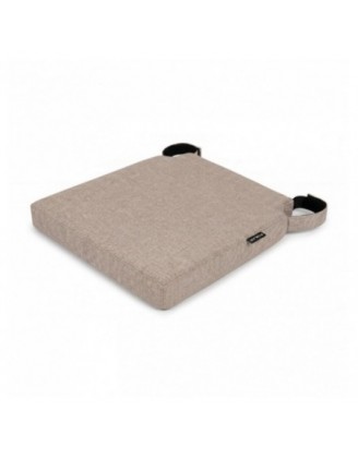 Cojín para silla con cintas de velcro | 41x35x40 cm | Color beige