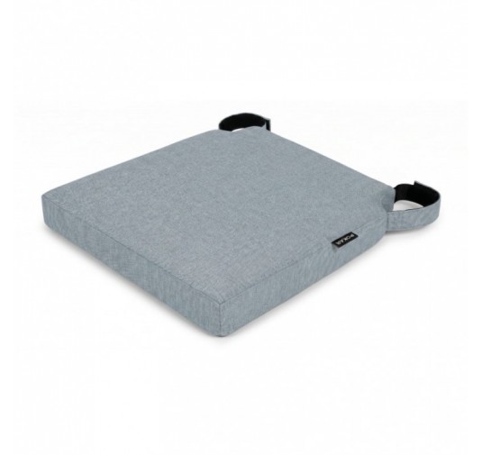 Cojín para silla con cintas de velcro | 41x35x40 cm | Color azul