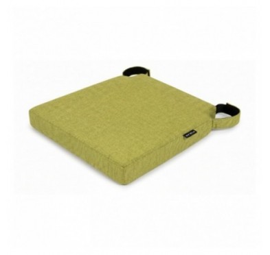 Cojín para silla con cintas de velcro | 41x35x40 cm | Color lima