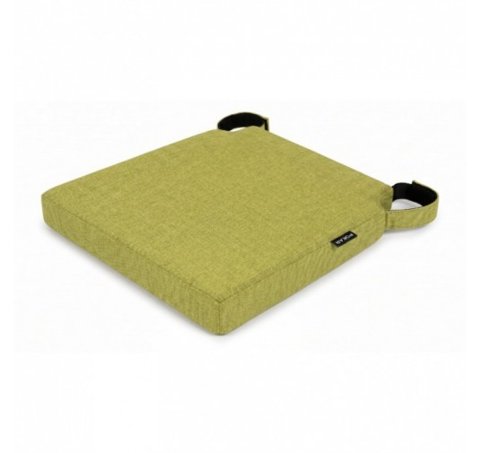 Cojín para silla con cintas de velcro | 41x35x40 cm | Color lima