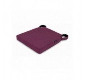 Cojín para silla con cintas de velcro | 41x35x40 cm | Color violeta