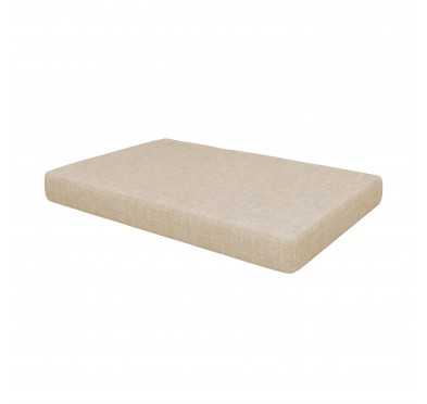 Cojín de Asiento para Palet 120x80x15 Beige