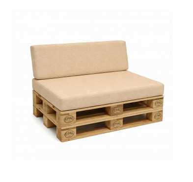 Set de 2 Cojines para Palets 120x80 + 120x40 Beige